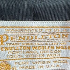 VINTAGE Pendleton Virgin Wool Blazer Womens 10 Black Sport Coat Jacket USA Made